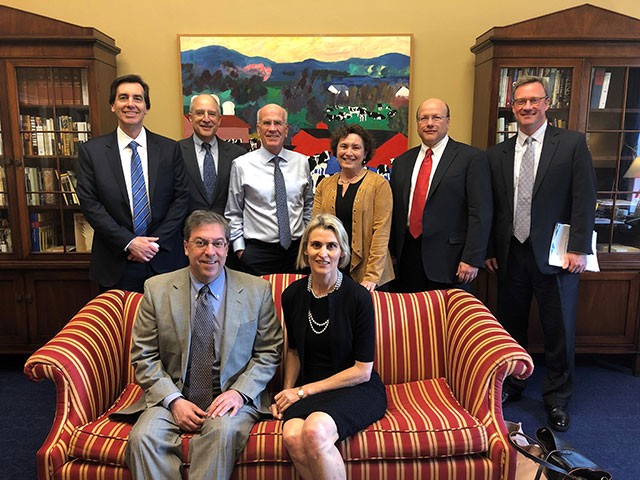 Members of BSA’s Board of Directors and staff meet with Congressman Peter Welch.