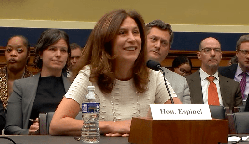 BSA CEO Victoria Espinel testifies on privacy and artificial intelligence.